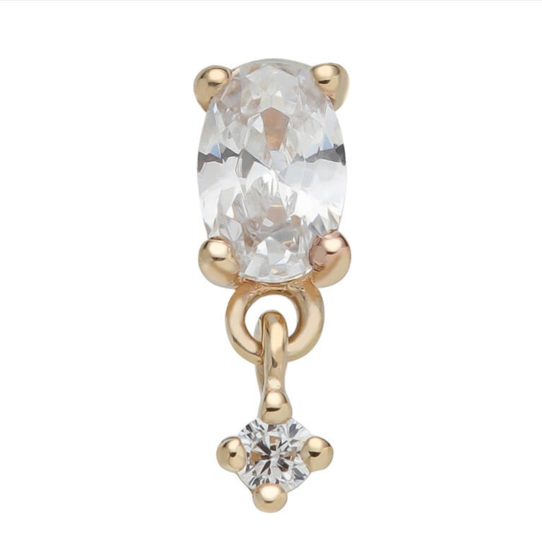 14k gold Petitie Halo