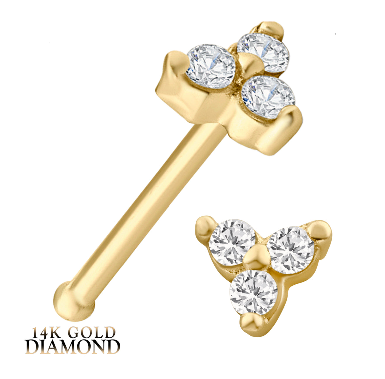 Triangle Nose Stud