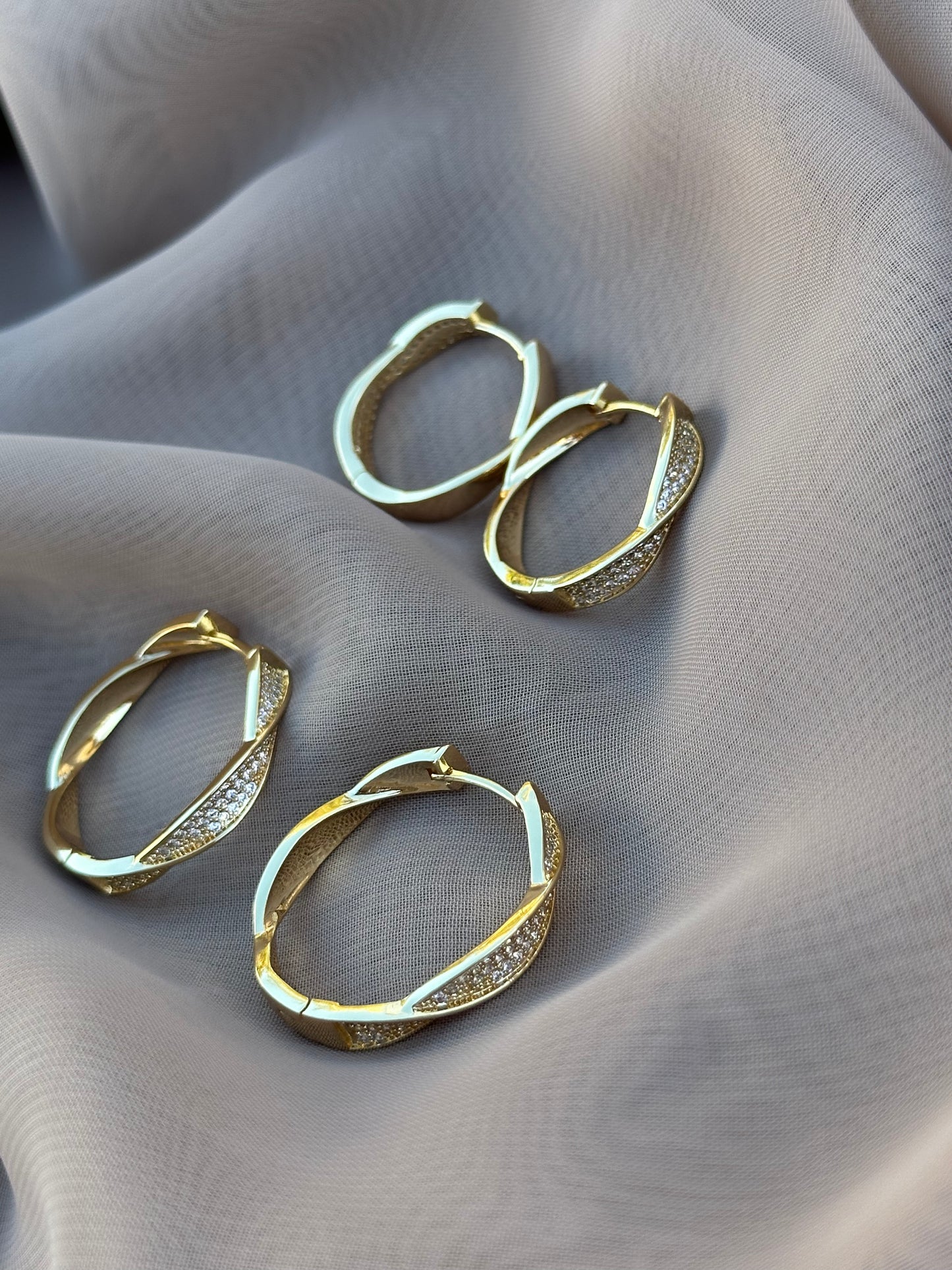 Curved Adore Me Hoops