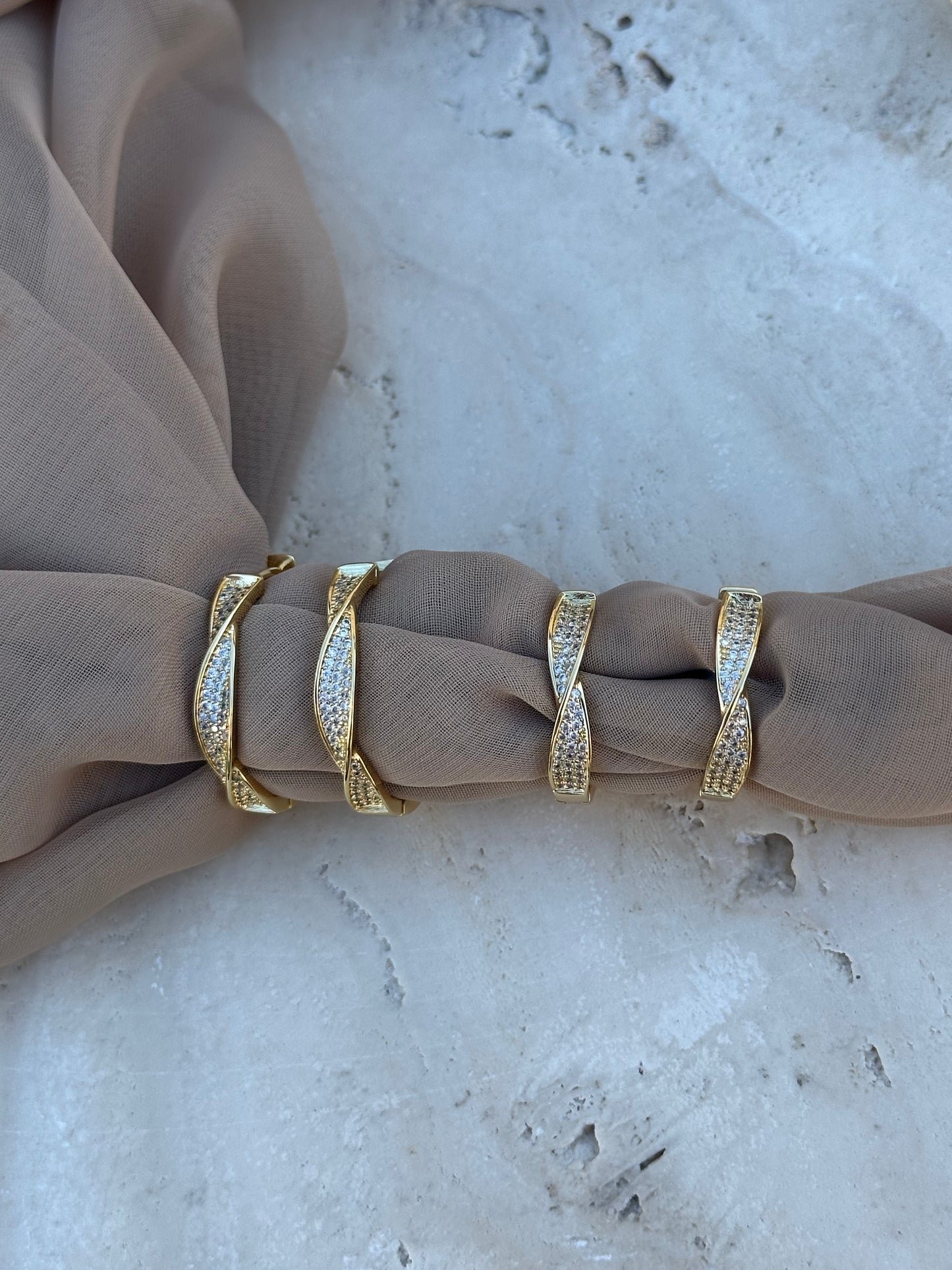 Curved Adore Me Hoops