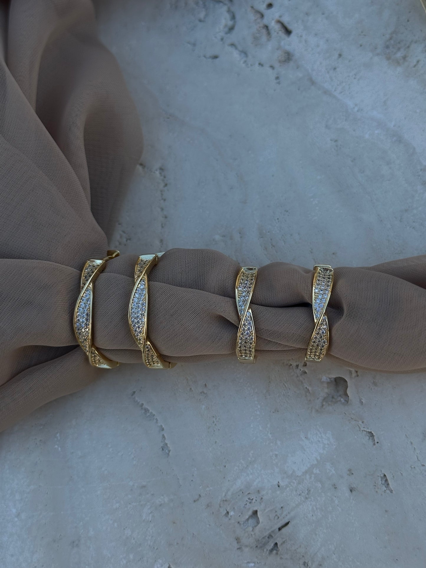 Curved Adore Me Hoops
