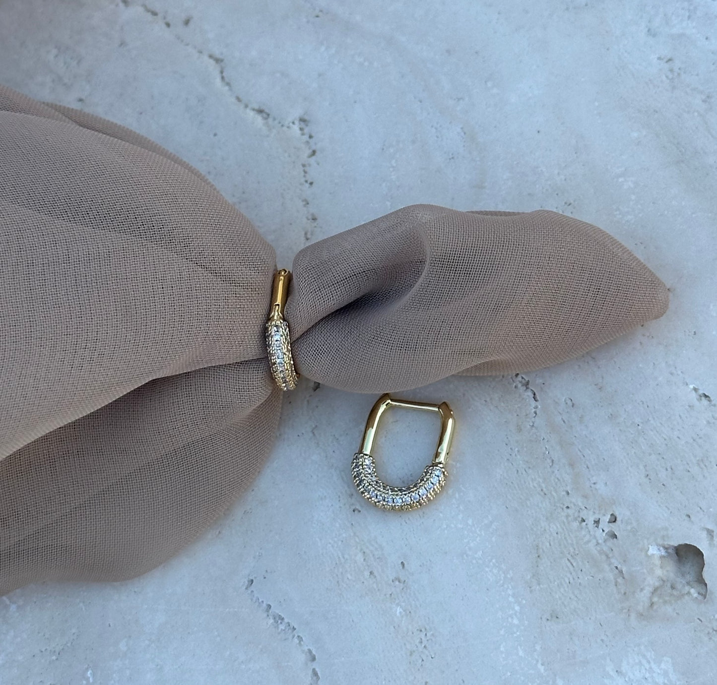Mini Pave Naples hoops