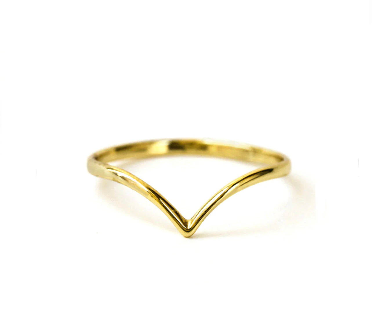 14K V Band Ring