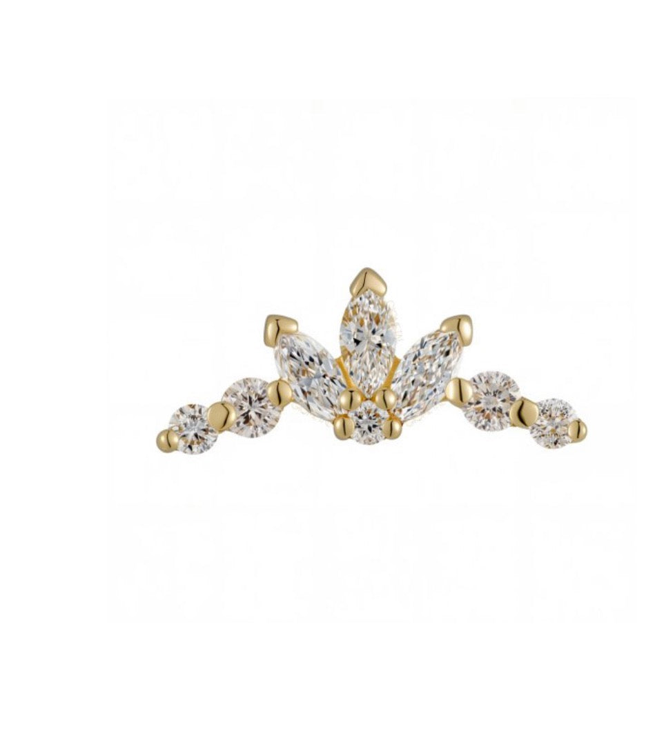 18k Trinity Marquise Tiara