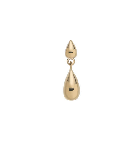 14k gold Double Teardrop