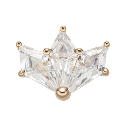 14k gold Triple Kite Top